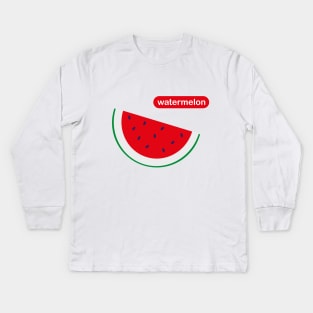 Watermelon Kids Long Sleeve T-Shirt